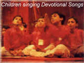 Children singing devotional songs (32940 bytes)