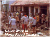 Relief Work in Morbi Flood Disaster (31524 bytes)